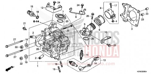 CULASSE SH125ADE de 2014